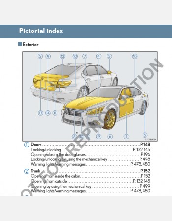 lexus ls 600h 2014-2015 owners manual